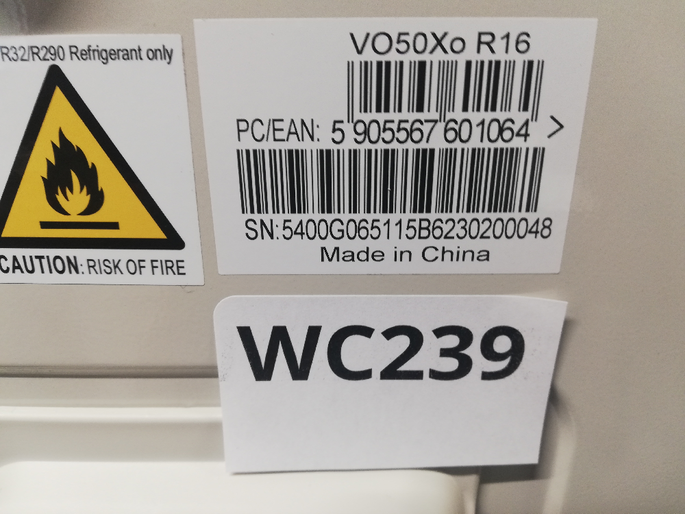 Wyprzedaż (WC239) Klimatyzator ROTENSO VERSU VO50Xo R16 j.zew