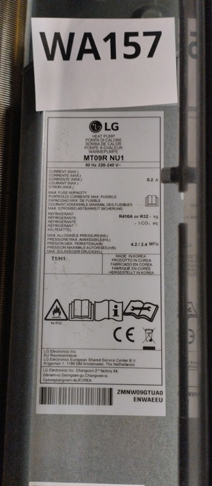 Wyprzedaż (WA157) KLIMATYZATOR LG KASETONOWY MT09R.NU1 WEW.