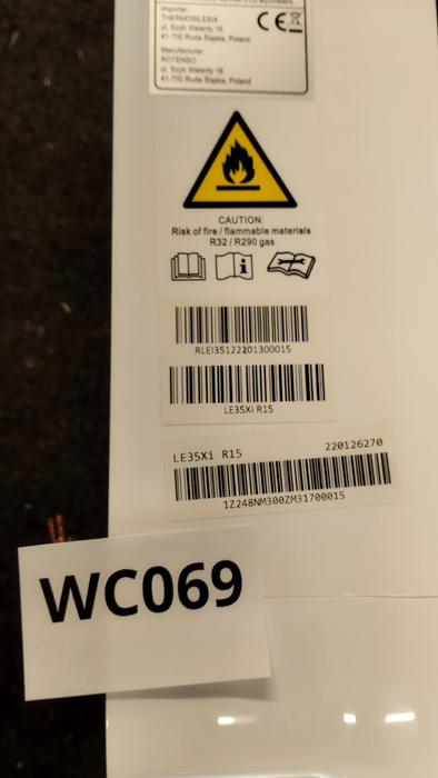 Wyprzedaż (WC069) Klimatyzator ROTENSO LUVE LE35Xi R15 j.wewn.