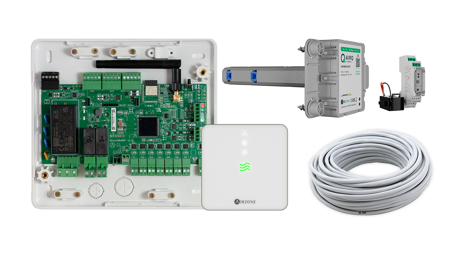 AIRZONE - Flexa 25 Plus [Wi-Fi + AirQ Box + AirQ Sensor + 2 bus 15m]