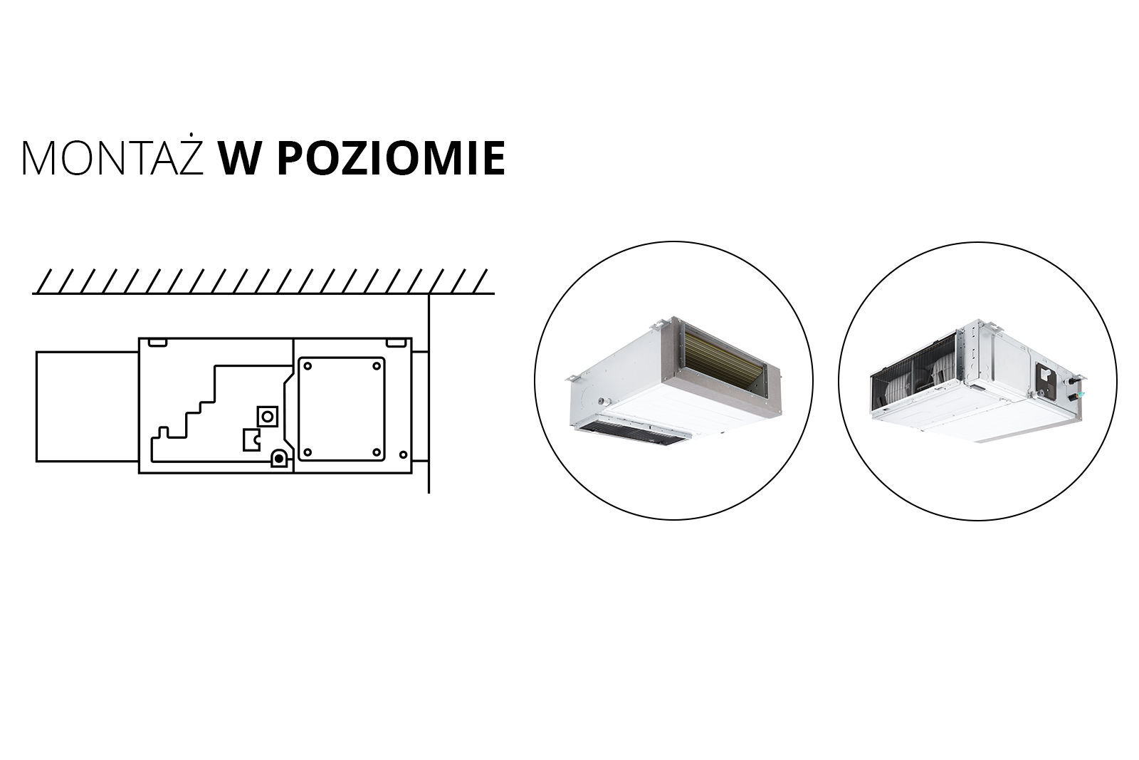 Klimatyzator kanałowy Rotenso Nevo N21Xi R15 (jednostka wewnętrzna)