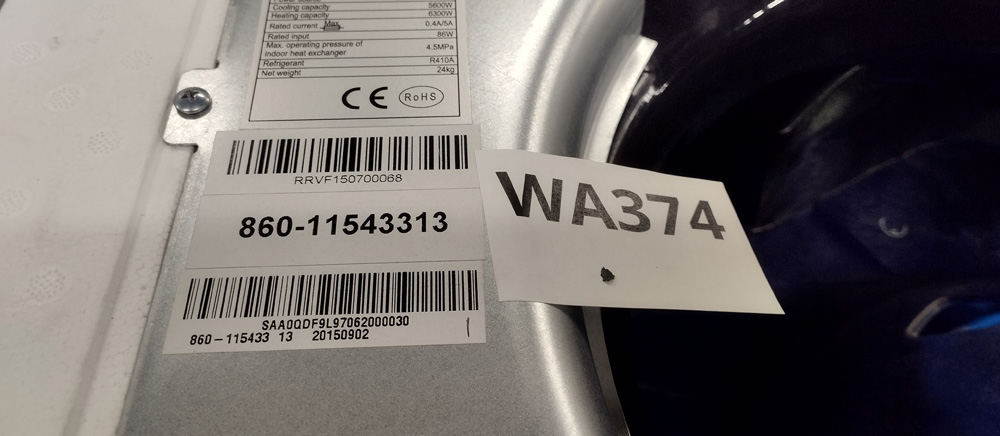 Wyprzedaż (WA374) Klimatyzator ROTENSO RVF-56V3ICS wew. Kaseta