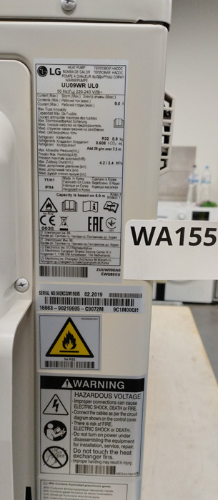 Wyprzedaż (WA155) KLIMATYZATOR LG  UU09WR.UL0 ZEW