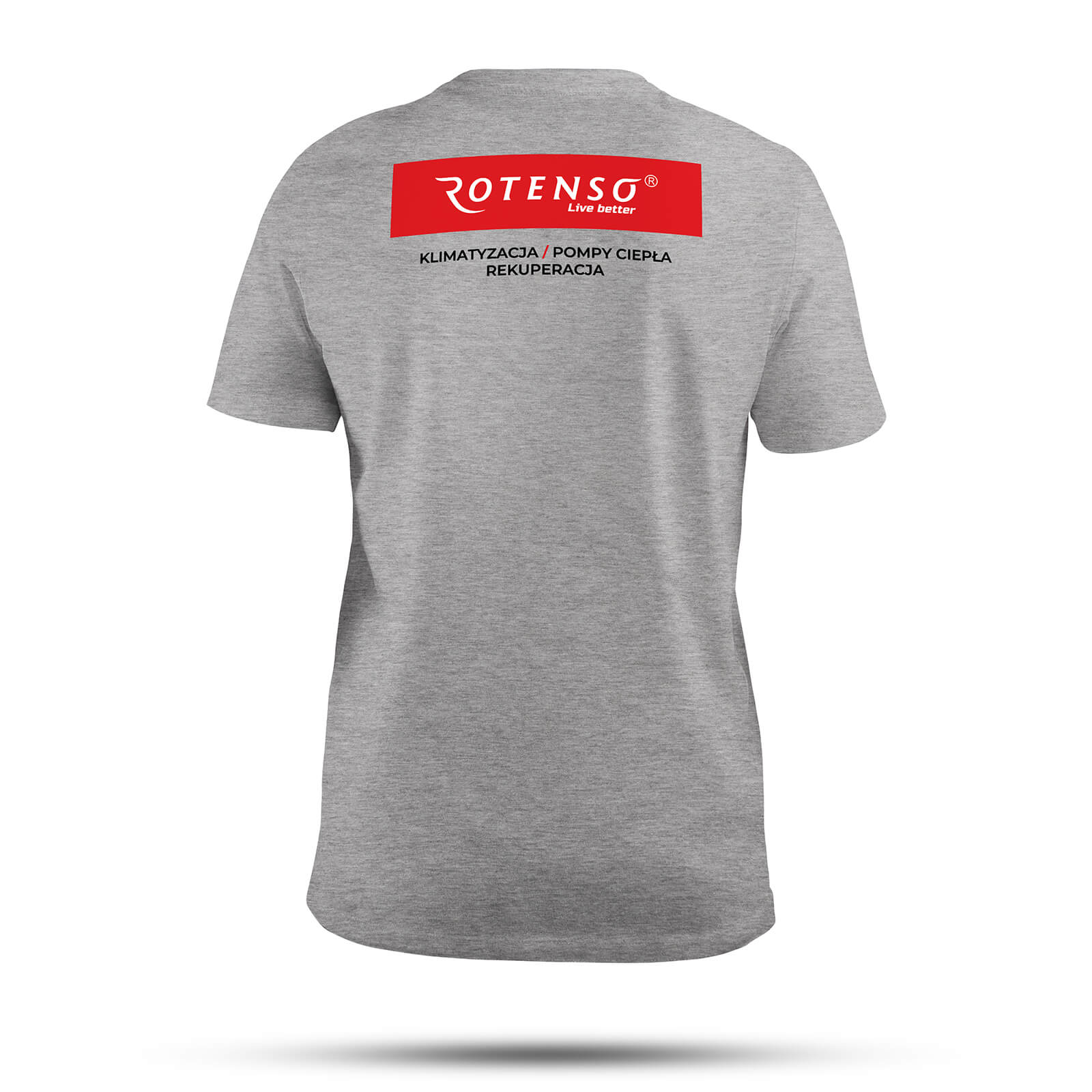 Koszulka t-shirt szary melanż rozmiar M