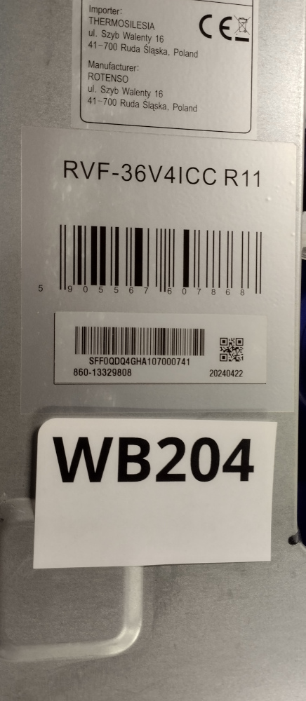 Wyprzedaż (WB204) Klimatyzator Rotenso RVF-36V4ICC R11 WEW
