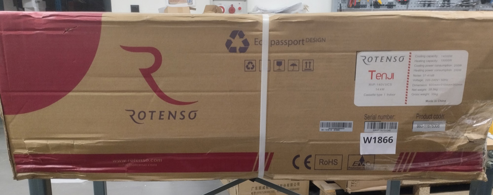Wyprzedaż (W1866) Klimatyzator ROTENSO RVF-140V3ICS wew.Kaseta