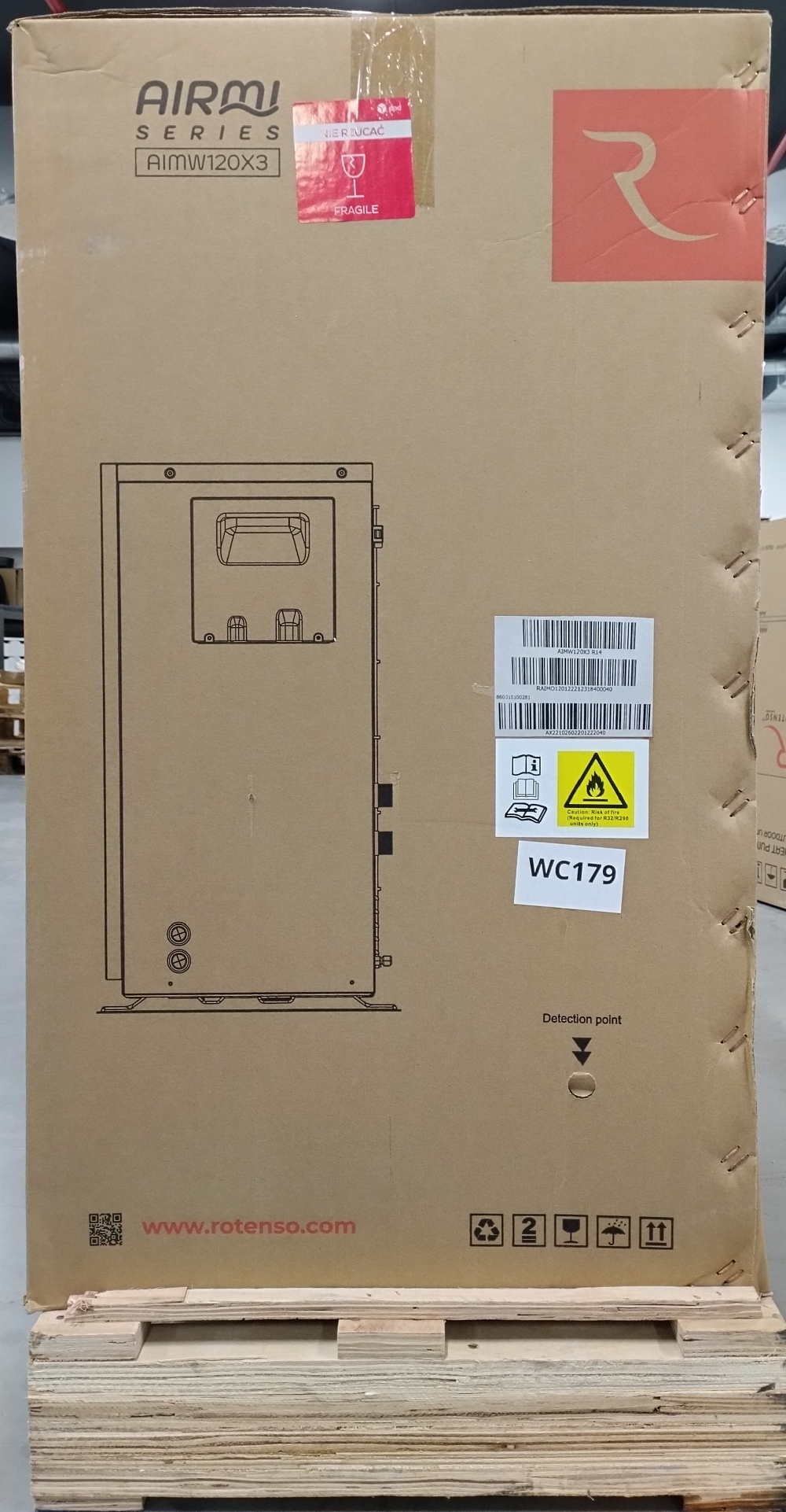 Wyprzedaż (WC179) POMPA ROTENSO AIRMI MONO AIMW120X3 2GW WHT