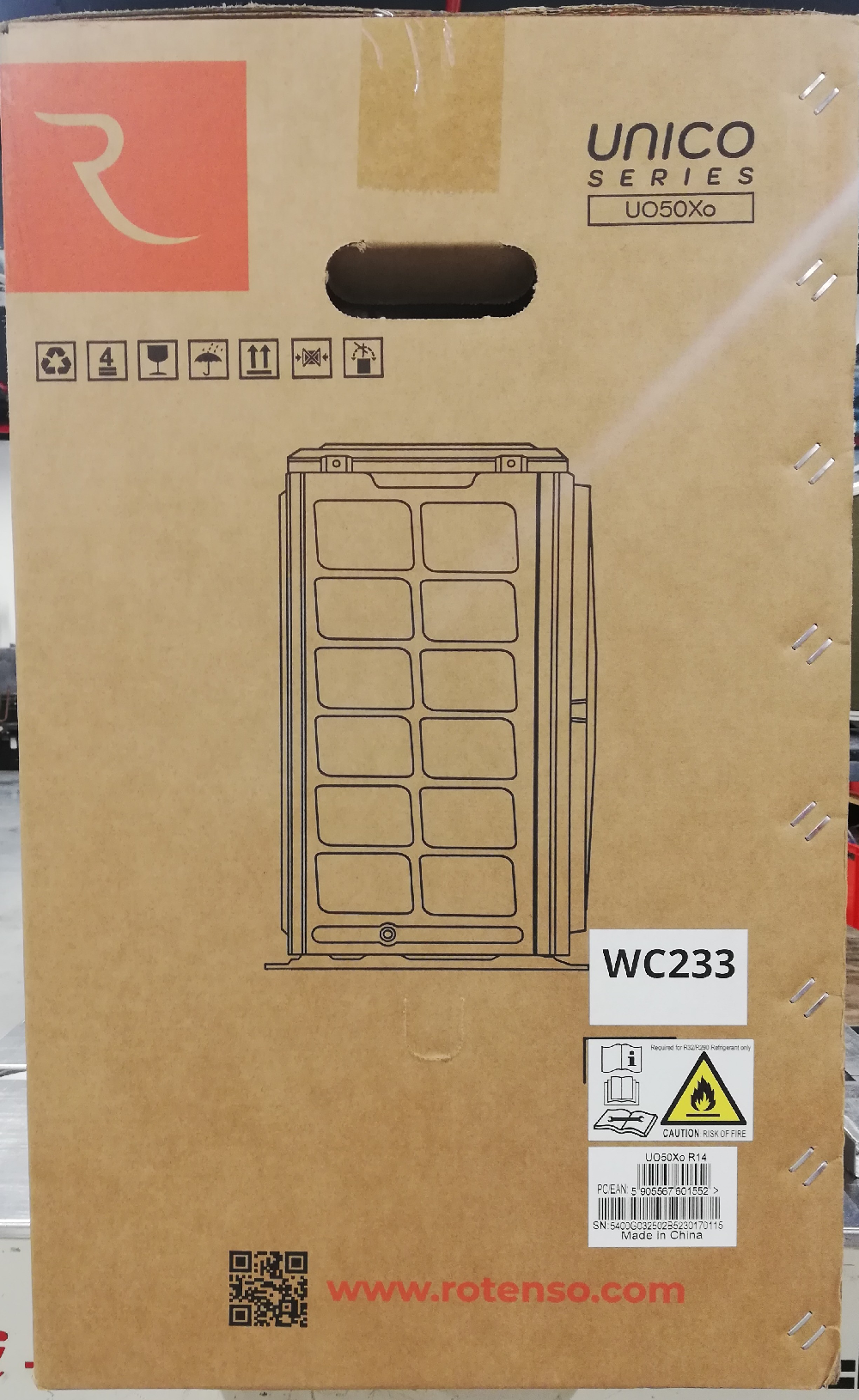 Wyprzedaż (WC233) Klimatyzator ROTENSO UNICO UO50Xo R14 j.zew.