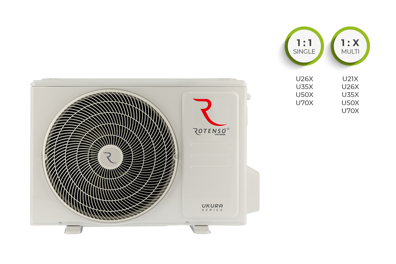 Klimatyzator pokojowy Rotenso Ukura U35Xo R15 (jednostka zewnętrzna)