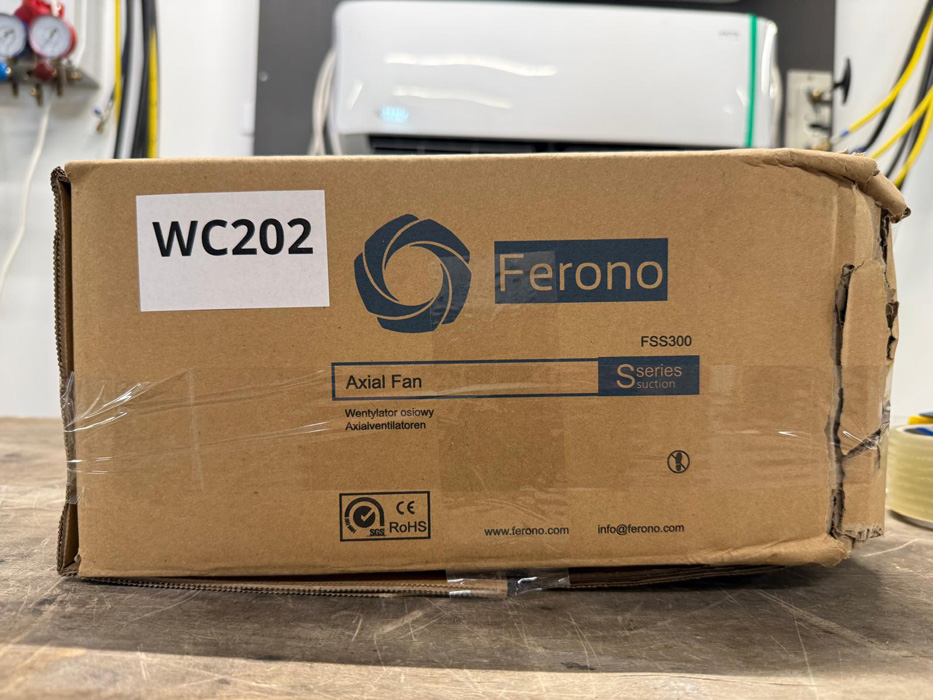 Wyprzedaż (WC202) Wentylator Osiowy Siatka FERONO FSS300 Ssący