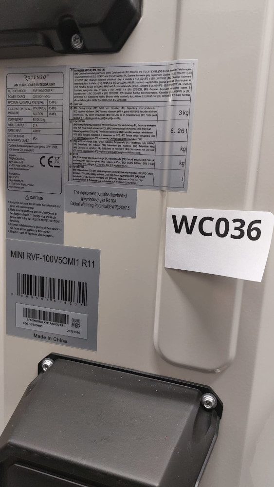 Wyprzedaż (WC036) Klimatyzator ROTENSO mini RVF-100V5OMI1 R11