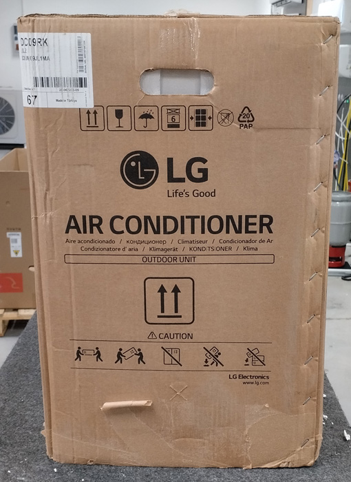 Wyprzedaż (WB029) KLIMATYZATOR LG DELUXE DC09RK.UL2 ZEW