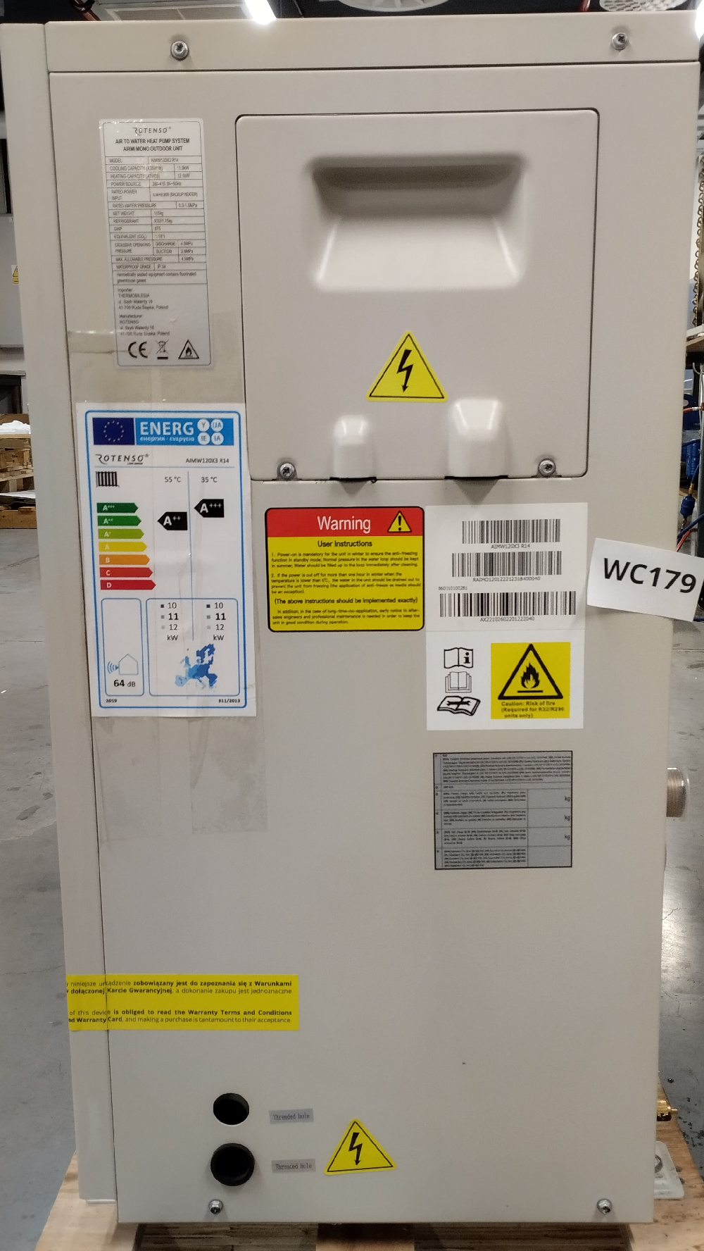 Wyprzedaż (WC179) POMPA ROTENSO AIRMI MONO AIMW120X3 2GW WHT
