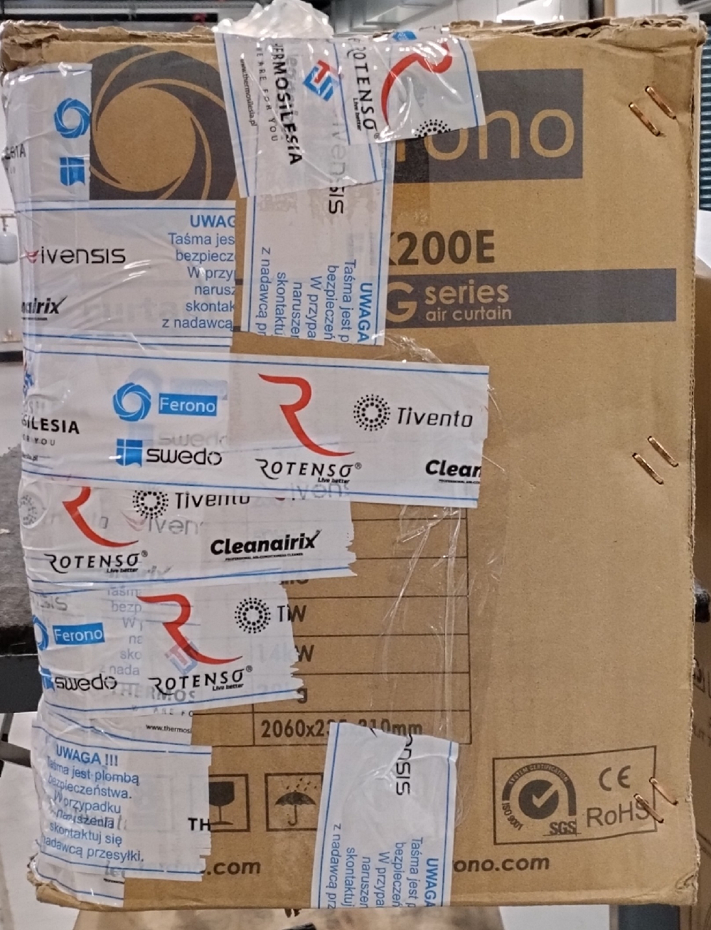 Wyprzedaż (WC171) Kurtyna pow. FERONO FK200E R15 nagrzew.elek.