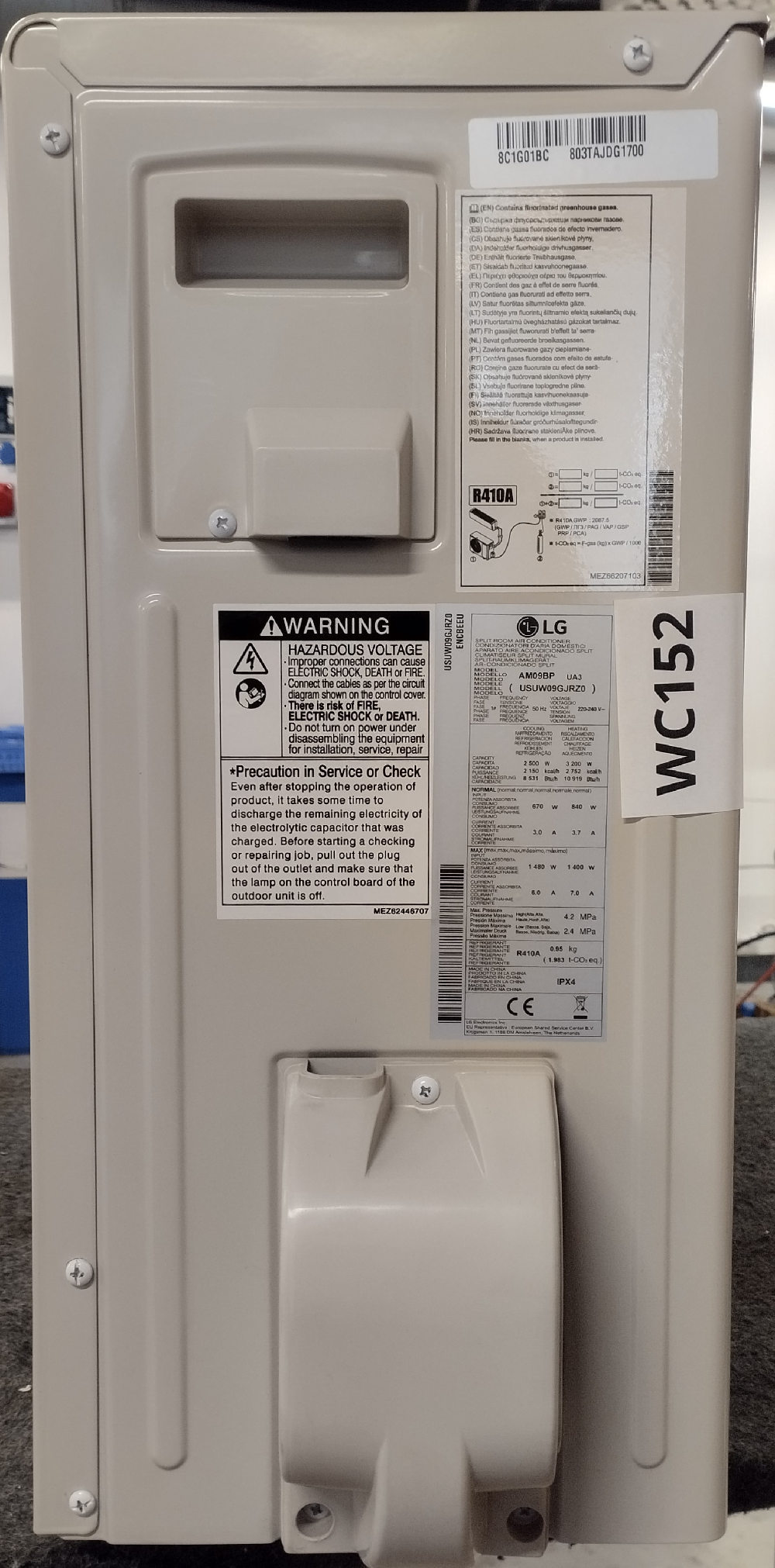 Wyprzedaż (WC152) KLIMATYZATOR LG ARTCOOL AM09BP.UA3 ZEW.