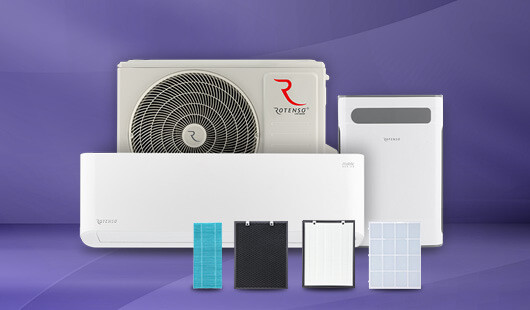 Rotenso Mirai 3,5 kW z oczyszczaczem Ione i 4 filtrami za 1 zł